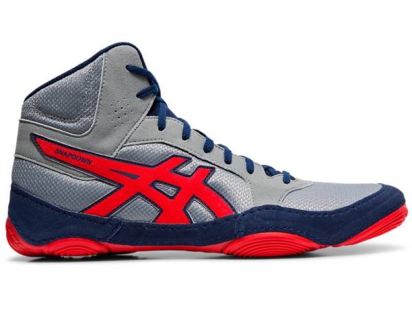 Asics Worstelschoenen Dames, SNAPDOWN Grijs/Rood - Asics Nieuwe Collectie DATE_TIME Hockeyschoenen | B5702143-KR